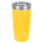 Yellow with Silver Engraving 20 Oz Tumbler - Laser Engraved Drinkware