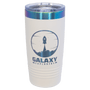 20oz White-Prism ION-Plated Ringneck Tumbler with Sliding Lid - Laser Engraved Drinkware