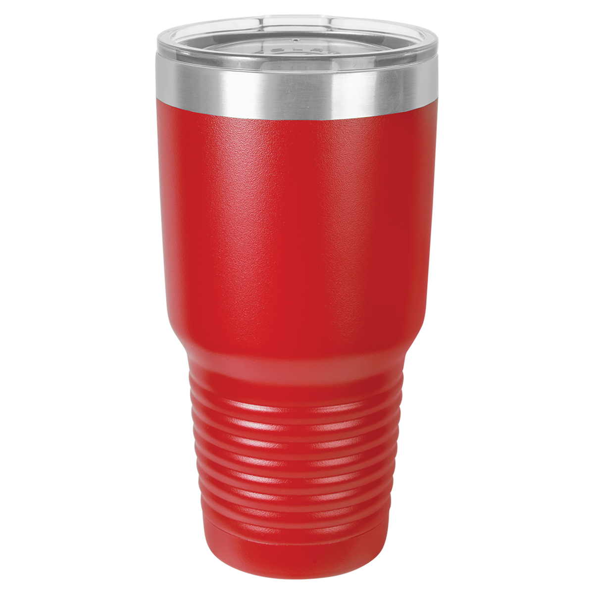 Red with Silver Engraving 30 Oz Tumbler - Laser Engraved Drinkware