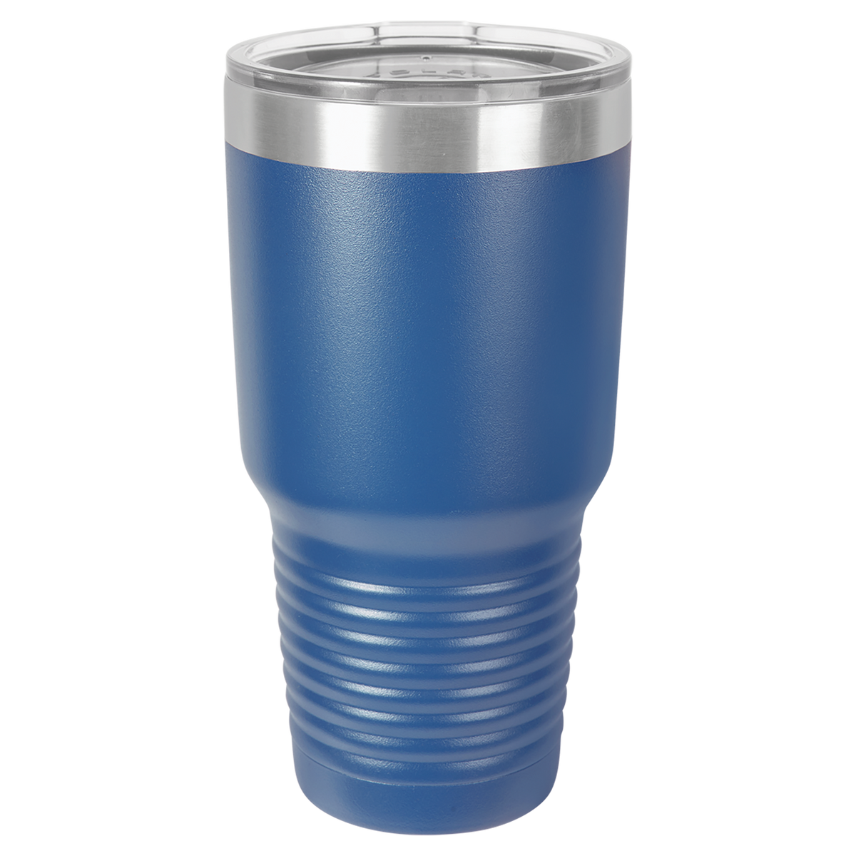 Blue with Silver Engraving 30 Oz Tumbler - Laser Engraved Drinkware