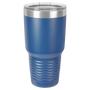 Blue with Silver Engraving 30 Oz Tumbler - Laser Engraved Drinkware