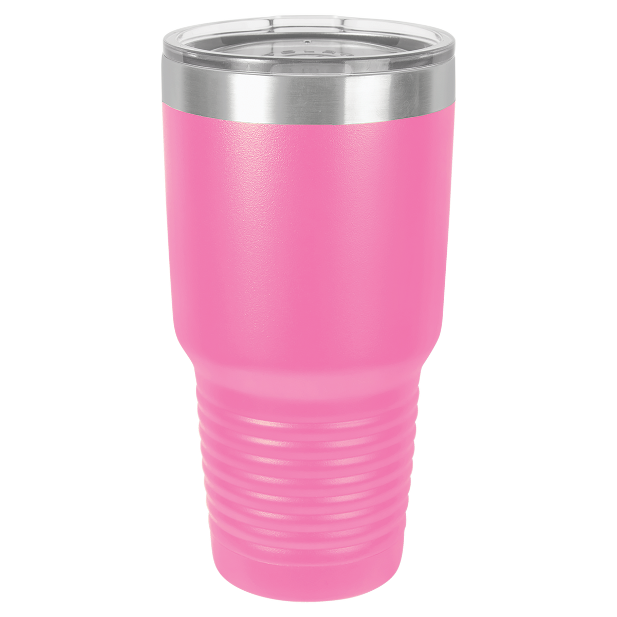 Pink with Silver Engraving 30 Oz Tumbler - Laser Engraved Drinkware