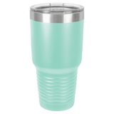Teal with Silver Engraving 30 Oz Tumbler - Laser Engraved Drinkware