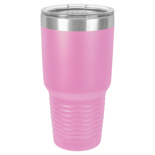 Light Purple with Silver Engraving 30 Oz Tumbler - Laser Engraved Drinkware