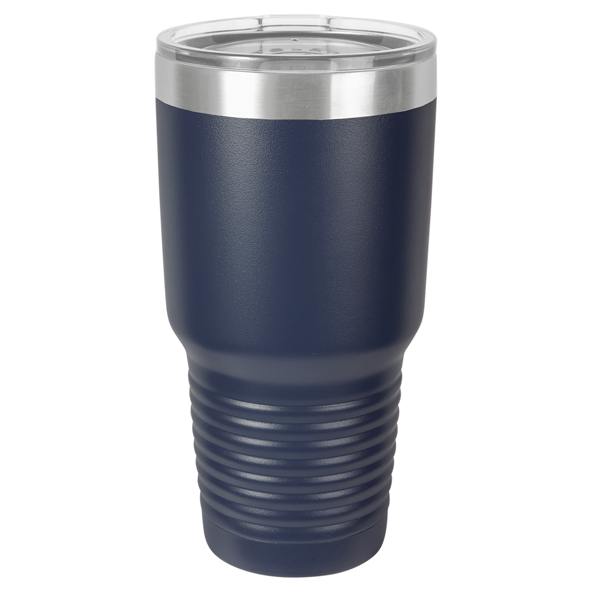 Navy Blue with Silver Engraving 30 Oz Tumbler - Laser Engraved Drinkware