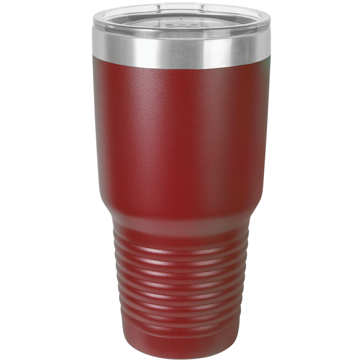 Maroon with Silver Engraving 30 Oz Tumbler - Laser Engraved Drinkware