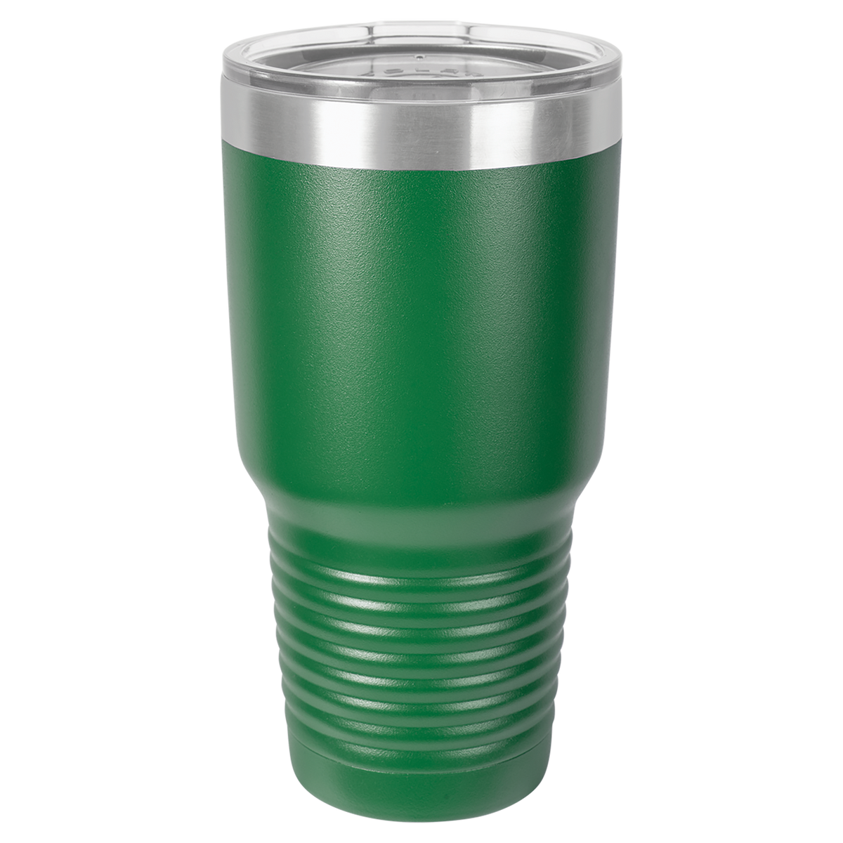 Green with Silver Engraving 30 Oz Tumbler - Laser Engraved Drinkware