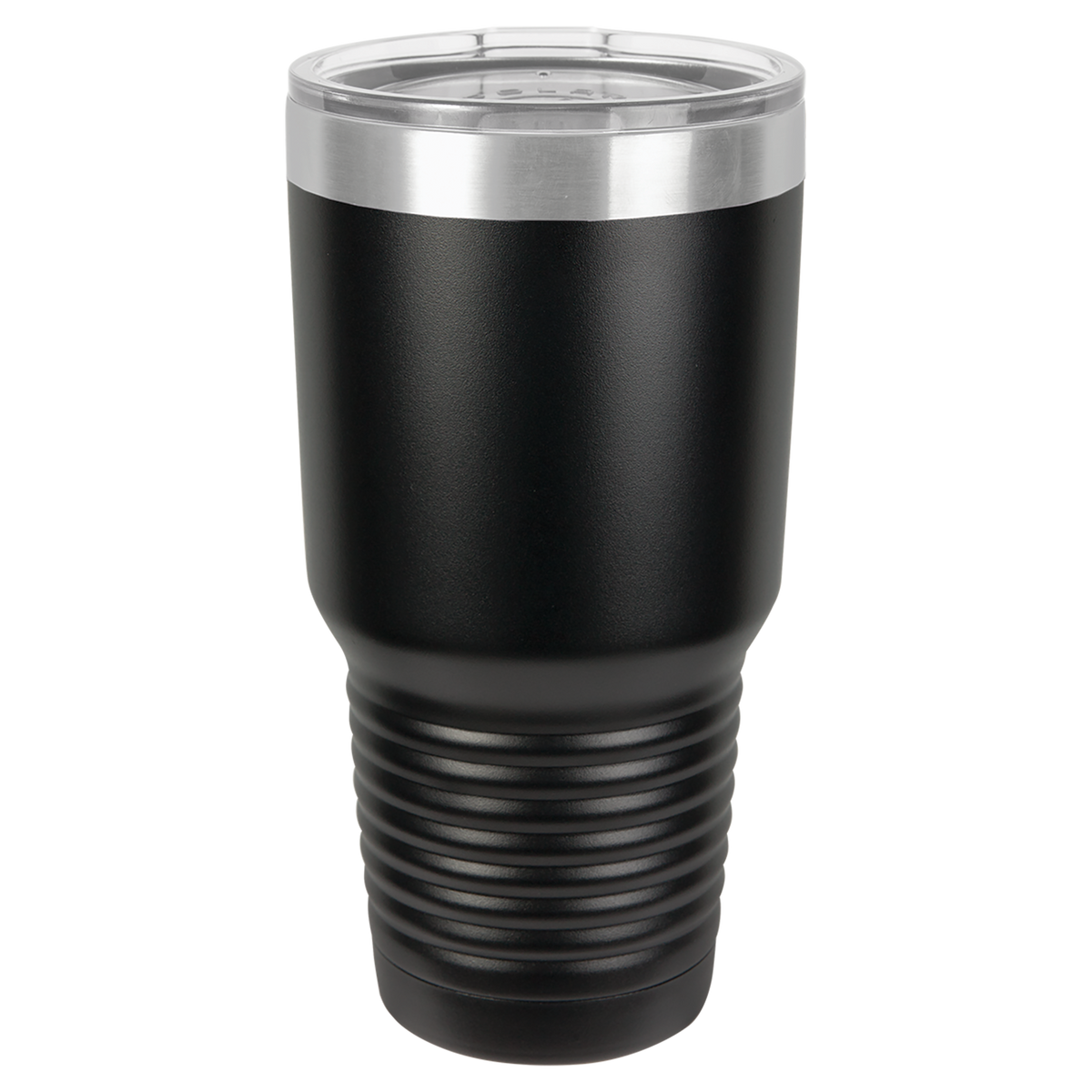 Black with Silver Engraving 30 Oz Tumbler - Laser Engraved Drinkware