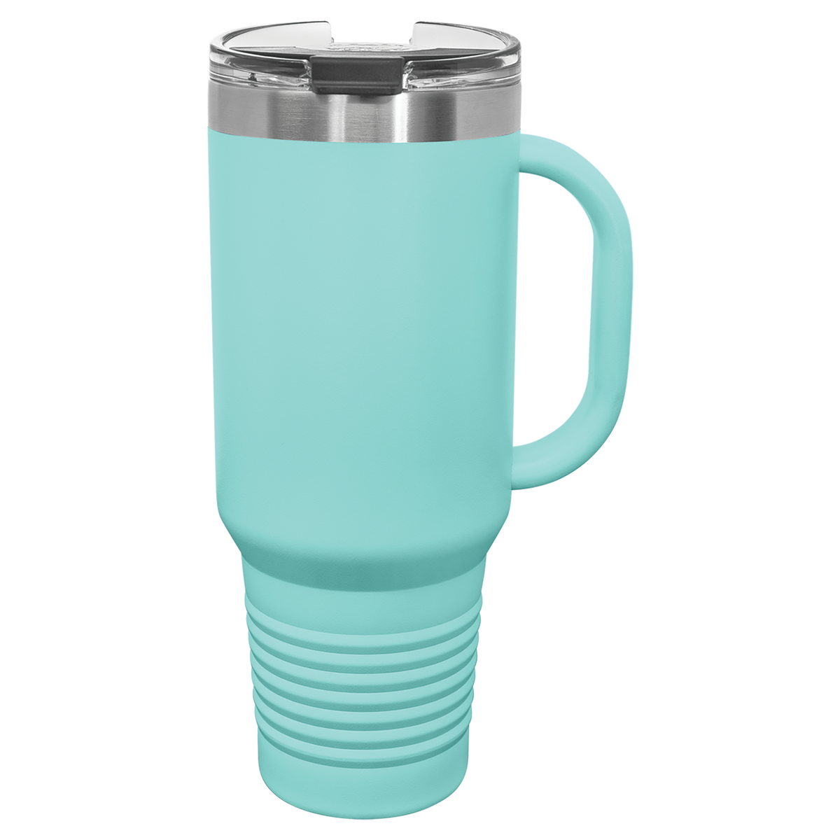 Teal with Silver Engraving 40oz Travel Mug - Laser Engraved Drinkware