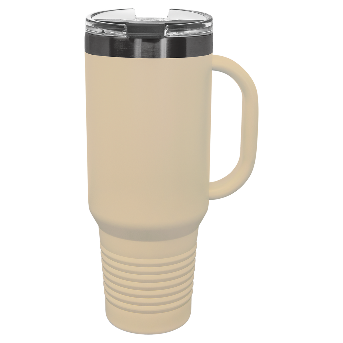 Warm Sand with Ghost Engraving 40oz Travel Mug Sand with Ghost ION Plated - Laser Engraved Drinkware
