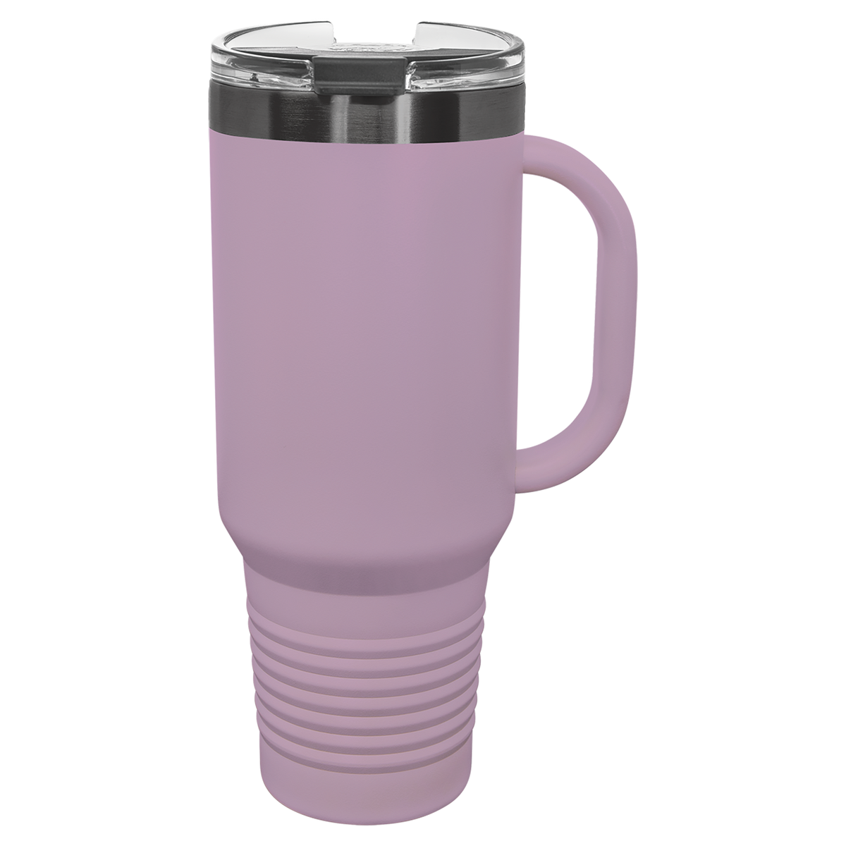 40oz Travel Mug Lilac with Ghost ION Plated - Laser Engraved Drinkware