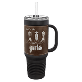 Rustic with Silver Engraving 40 oz 