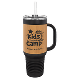 Bamboo with Black Engraving 40 oz 