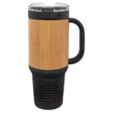 Bamboo with Black Engraving 40 oz 