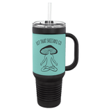 Teal with Black Engraving 40 oz 