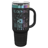 40 oz Travel Mug Black with Prism ION Plated - Laser Engraved Drinkware