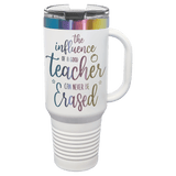 40oz Travel Mug White with Prism ION Plated - Laser Engraved Drinkware