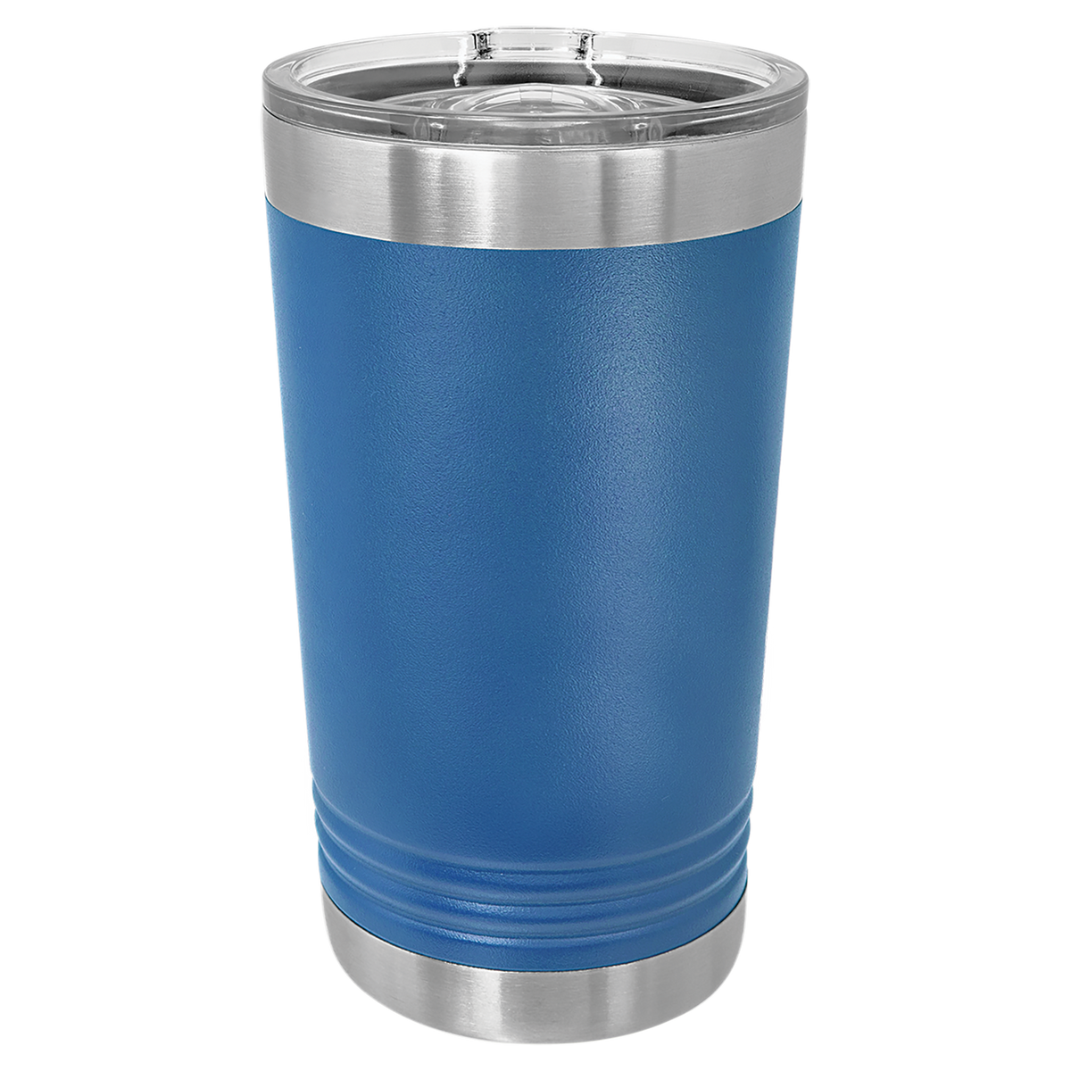 Royal Blue with Silver Engraving 16 Oz Pint Tumbler - Laser Engraved Drinkware