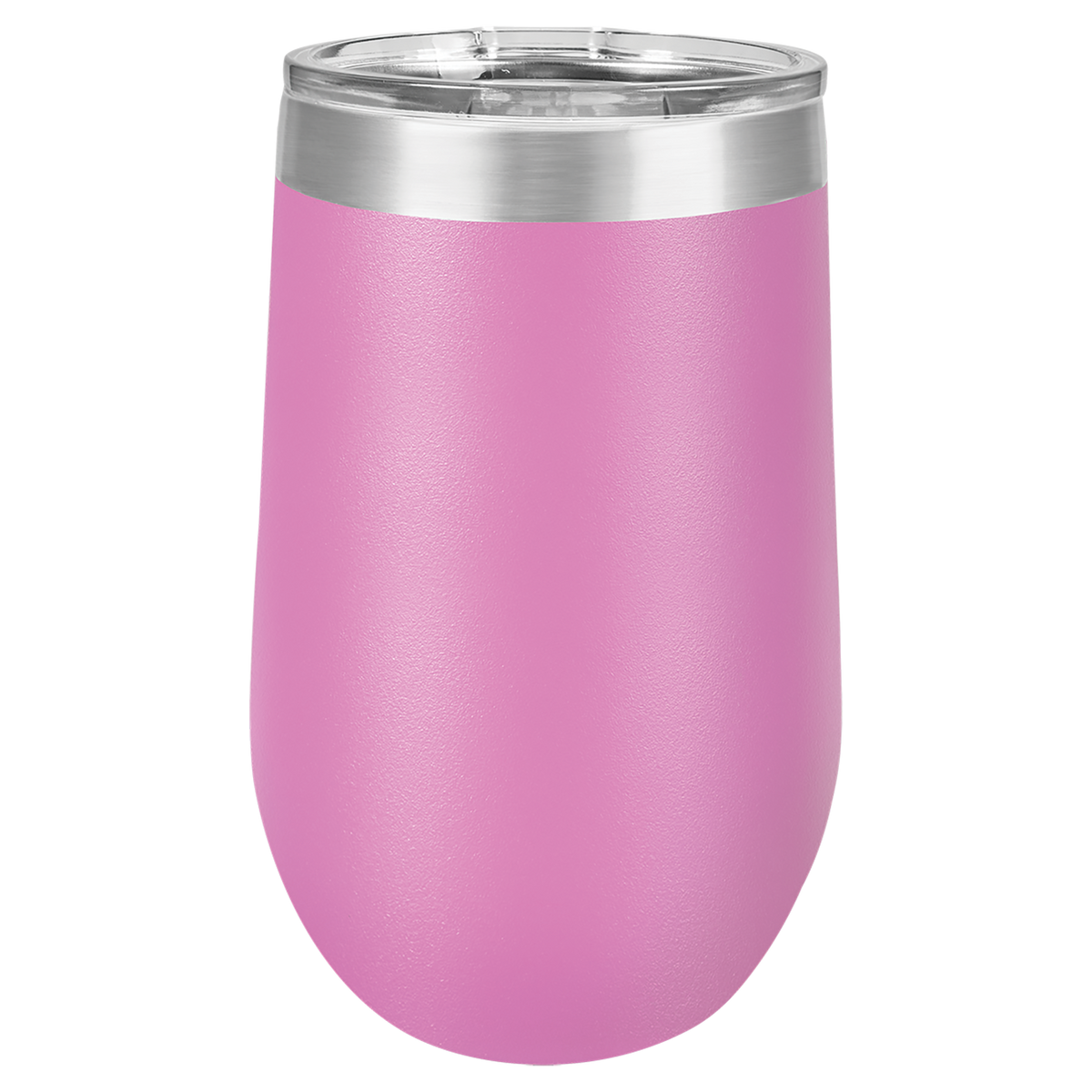Light Purple with Silver Engraving 16 Oz Stemless Tumbler - Laser Engraved Drinkware
