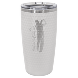 Polar Camel 20 oz. White Golf Tumbler with full dimples
