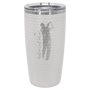 Polar Camel 20 oz. White Golf Tumbler with full dimples