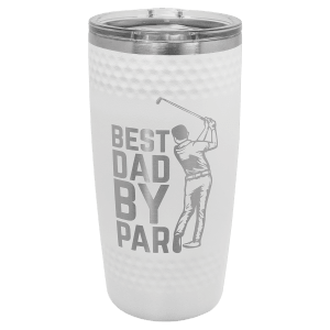 Golf with Silver Engraving 20 oz Sport Tumbler - Laser Engraved Drinkware