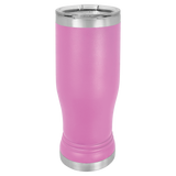 Light Purple with Silver Engraving 14 Oz Pilsner Tumbler - Laser Engraved Drinkware