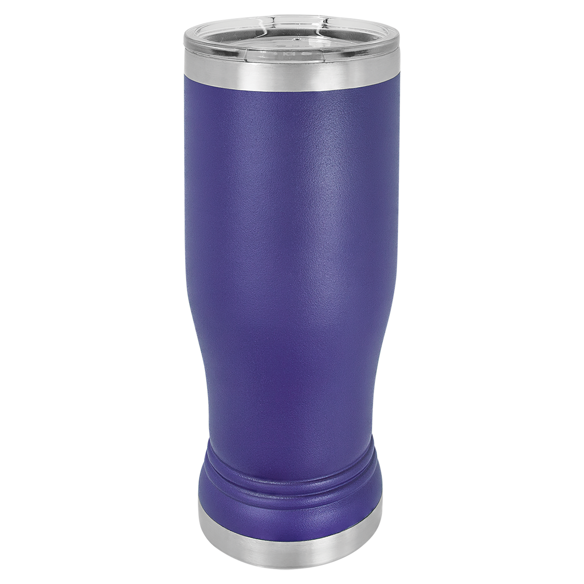 Purple with Silver Engraving 14 Oz Pilsner Tumbler - Laser Engraved Drinkware