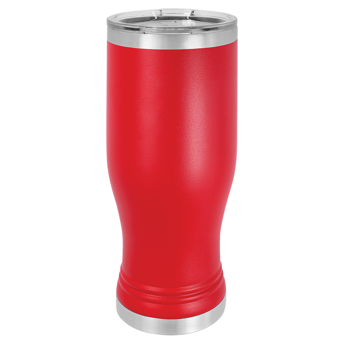 Red with Silver Engraving 20 Oz Pilsner Tumbler - Laser Engraved Drinkware