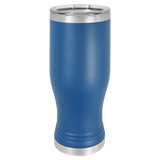 Royal Blue with Silver Engraving 20 Oz Pilsner Tumbler - Laser Engraved Drinkware