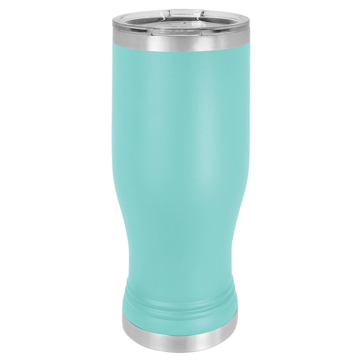 Teal with Silver Engraving 20 Oz Pilsner Tumbler - Laser Engraved Drinkware