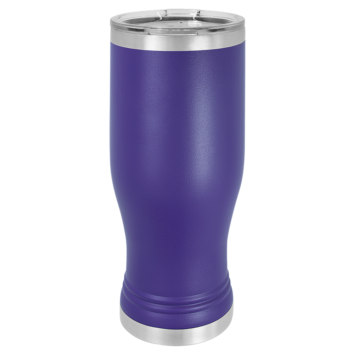 Purple with Silver Engraving 20 Oz Pilsner Tumbler - Laser Engraved Drinkware