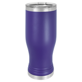 Purple with Silver Engraving 20 Oz Pilsner Tumbler - Laser Engraved Drinkware