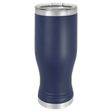 Navy Blue with Silver Engraving 20 Oz Pilsner Tumbler - Laser Engraved Drinkware