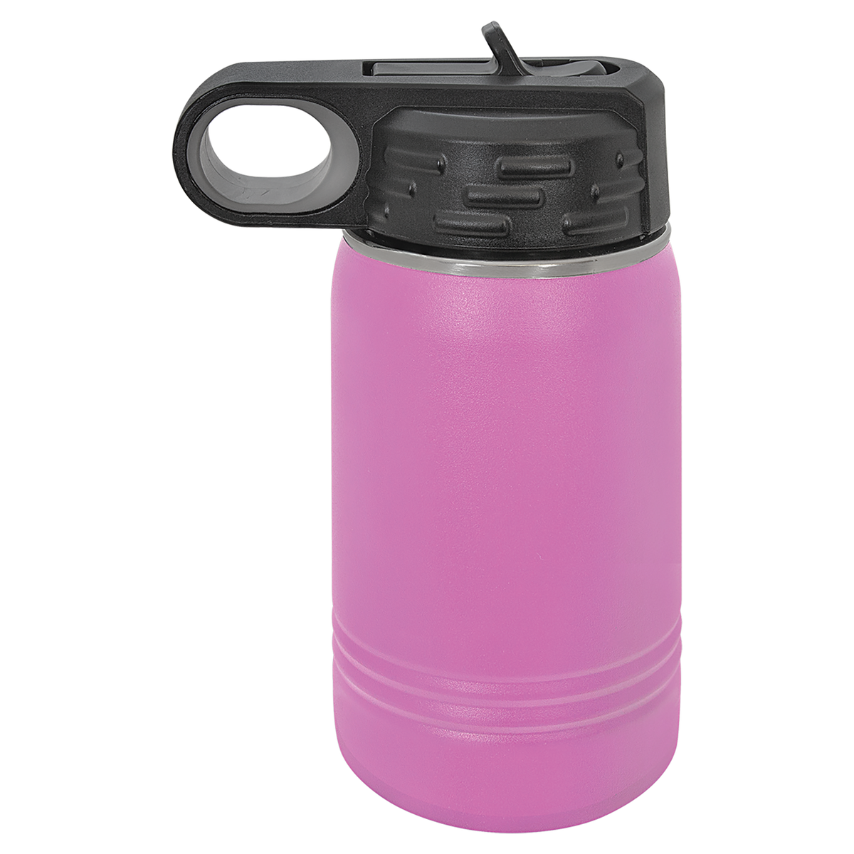 Light Purple with Silver Engraving 12 Oz Water Bottle Tumbler - Laser Engraved Drinkware