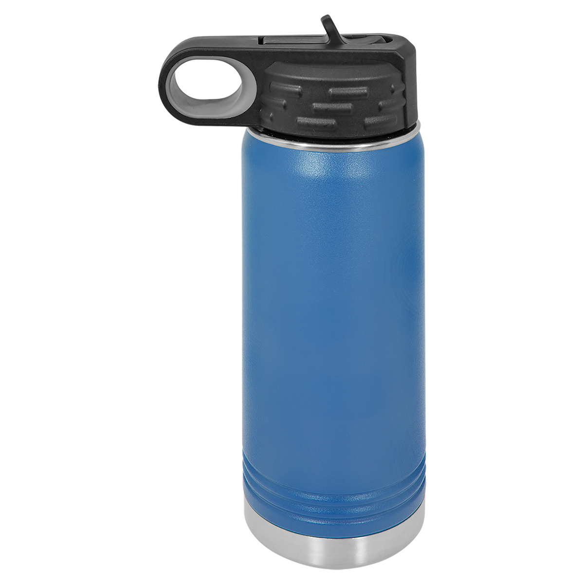 Royal Blue with Silver Engraving 20oz Water Bottle - Laser Engraved Drinkware