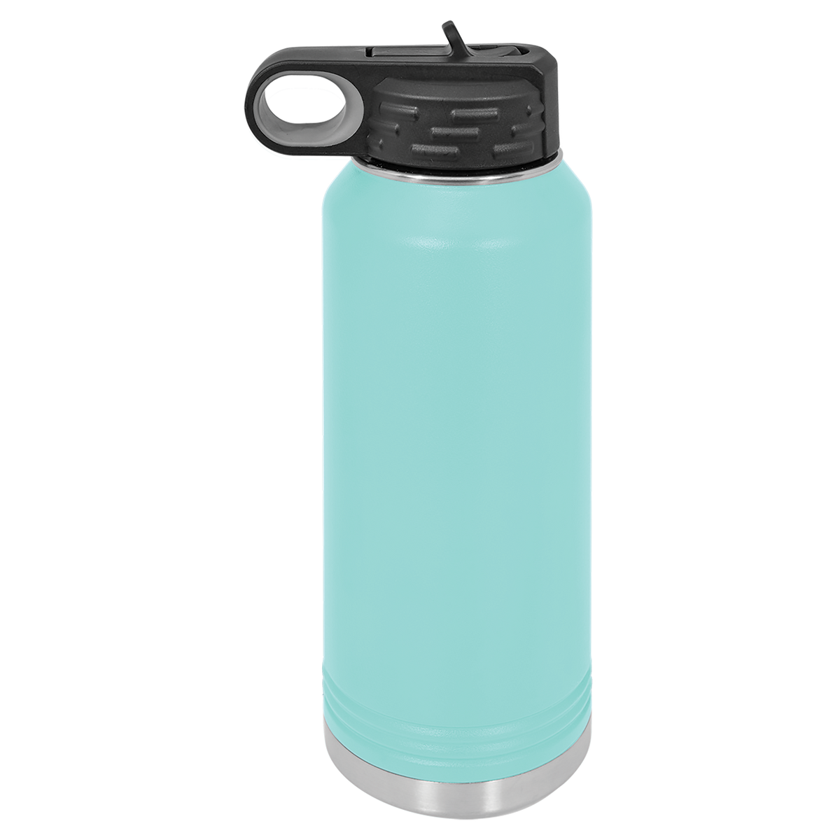 Teal with Silver Engraving 32oz Water Bottle - Laser Engraved Drinkware