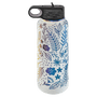 32oz Water Bottle White with Prism ION Plated - Laser Engraved Drinkware