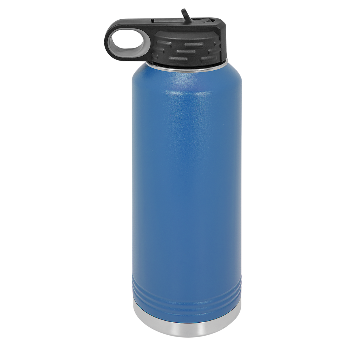Royal Blue with Silver Engraving 40oz Water Bottle - Laser Engraved Drinkware