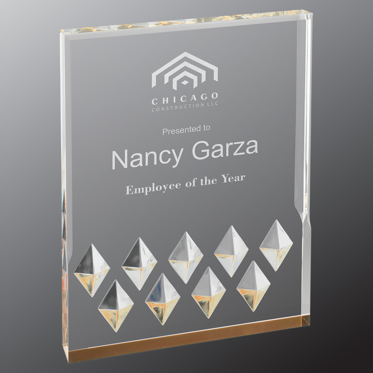 Diamond Mirage Acrylic - Custom Engraved Award