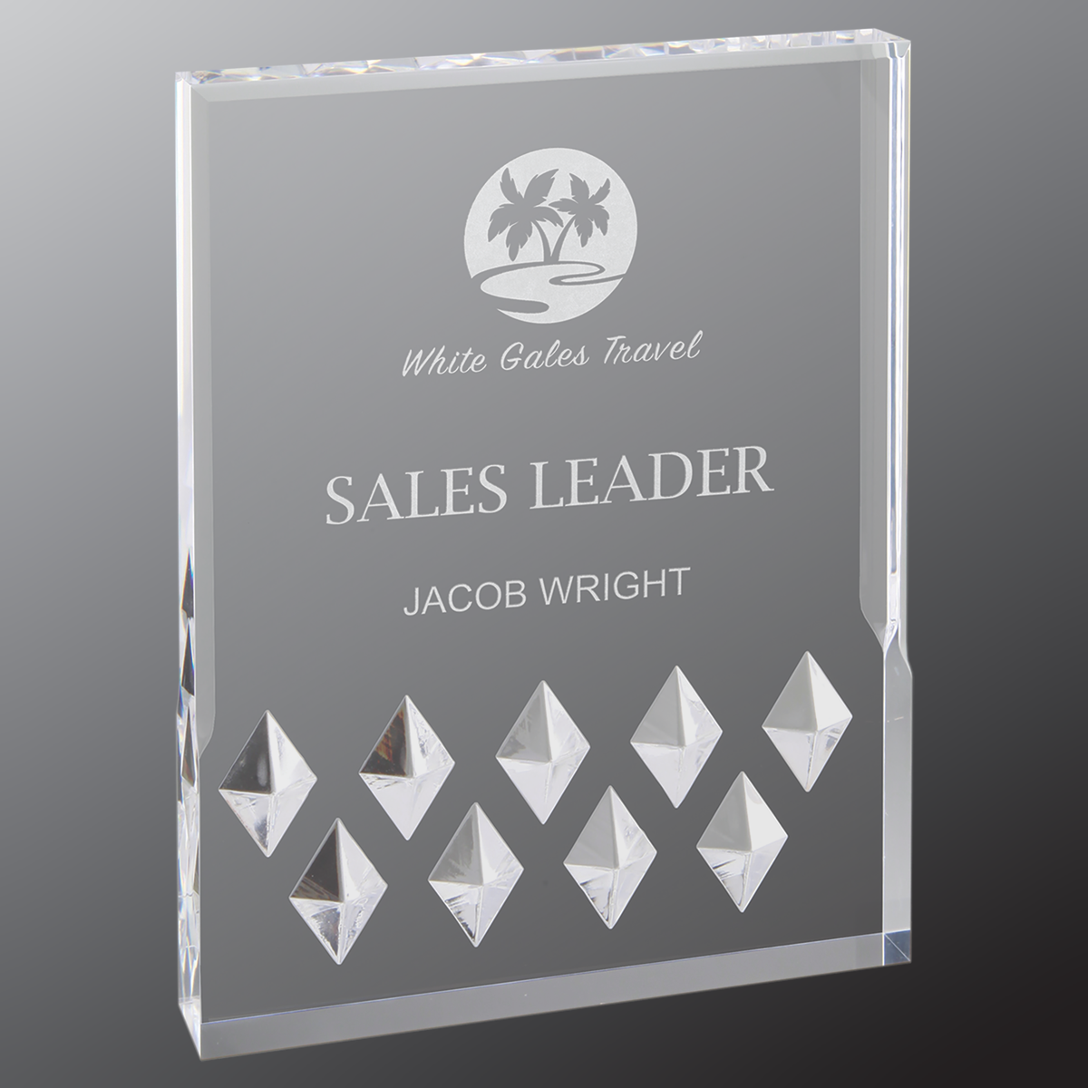 Diamond Mirage Acrylic - Custom Engraved Award