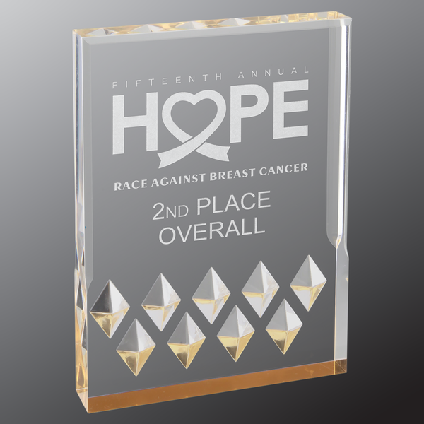Diamond Mirage Acrylic - Custom Engraved Award