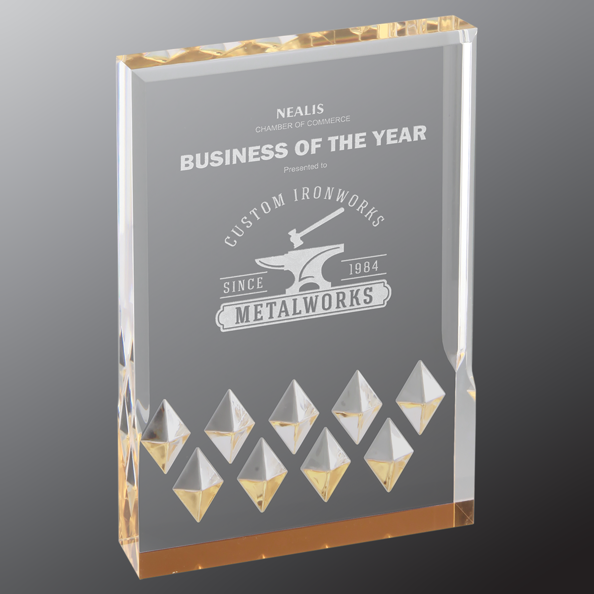 Diamond Mirage Acrylic - Custom Engraved Award