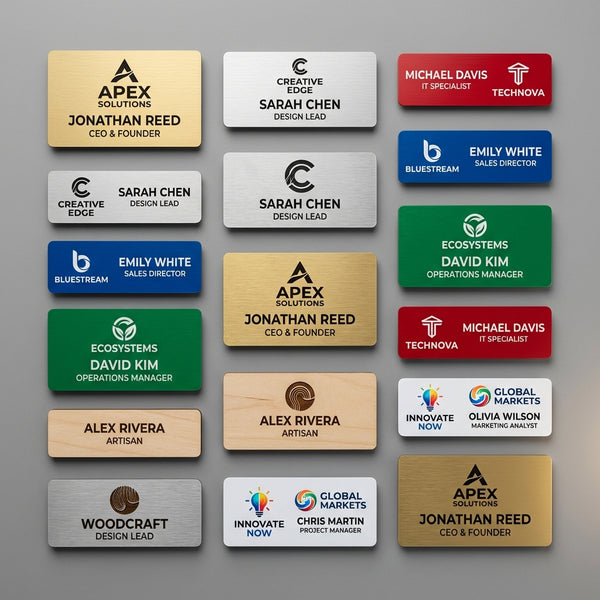 Name Badges - Custom Laser Engraved