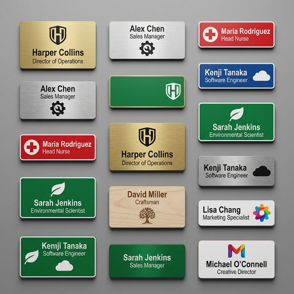 Name Badges - Custom Laser Engraved