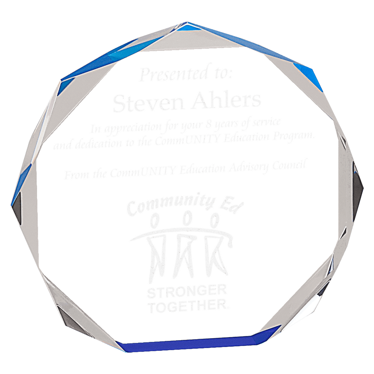 Octagon Acrylic - Laser Engraved Gift