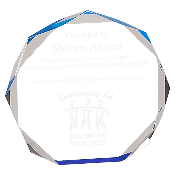 Octagon Acrylic - Laser Engraved Gift