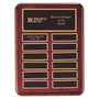 Perpetual Plaque - Rosewood with 12 Brass Plates - Custom Engraved Plaque