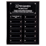 High Gloss Perpetual Plaque with Acrylic Engraving Plates - Custom Engraved Plaque
