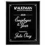 High-Lustr Plaque with Acrylic Engraving Plate - Custom Engraved Plaque
